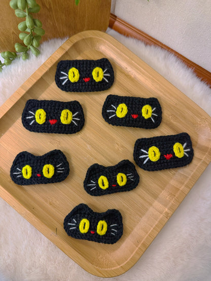 Black Cat Hair Clip