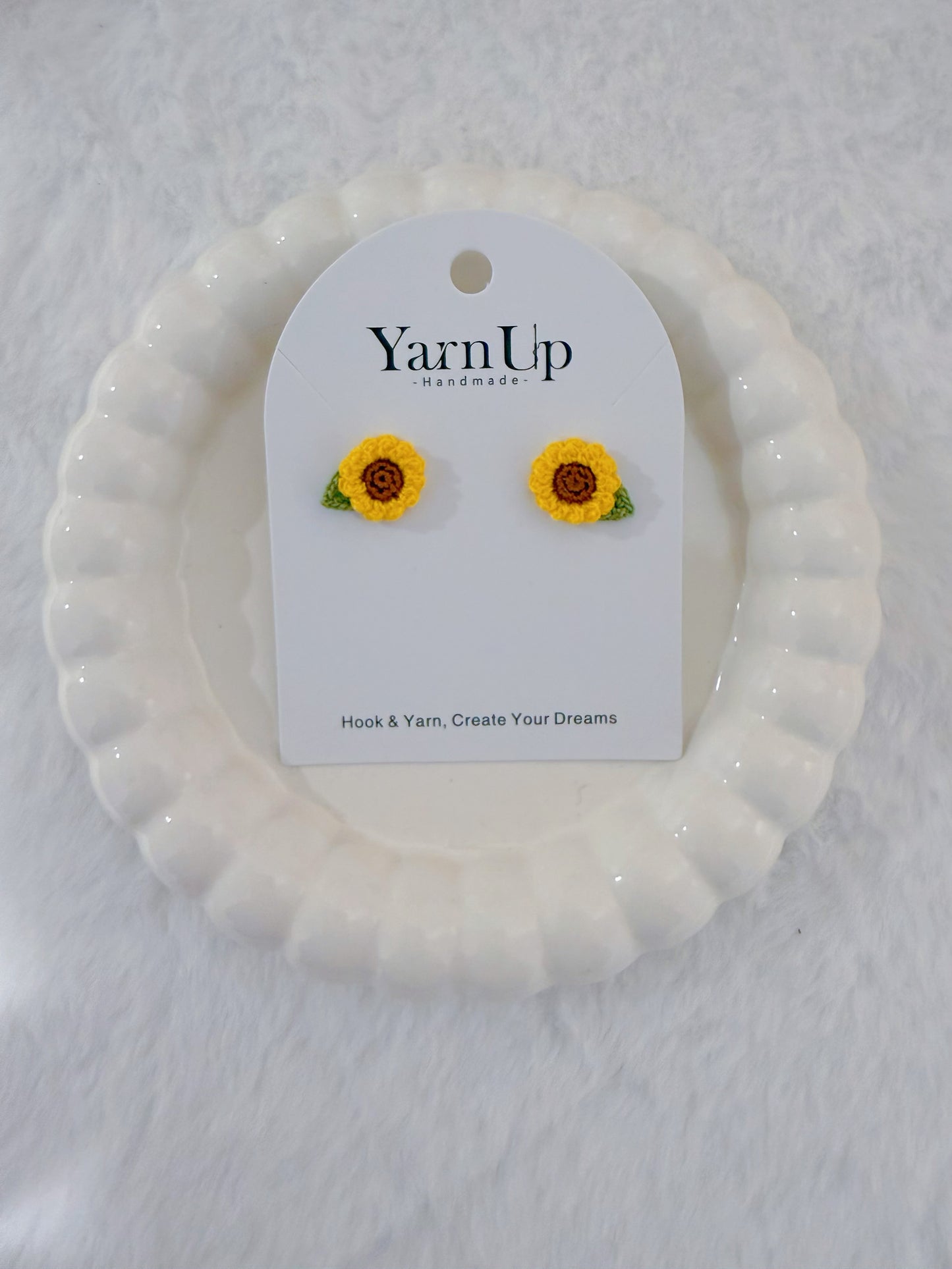 Mini Sunflower Stud Earrings
