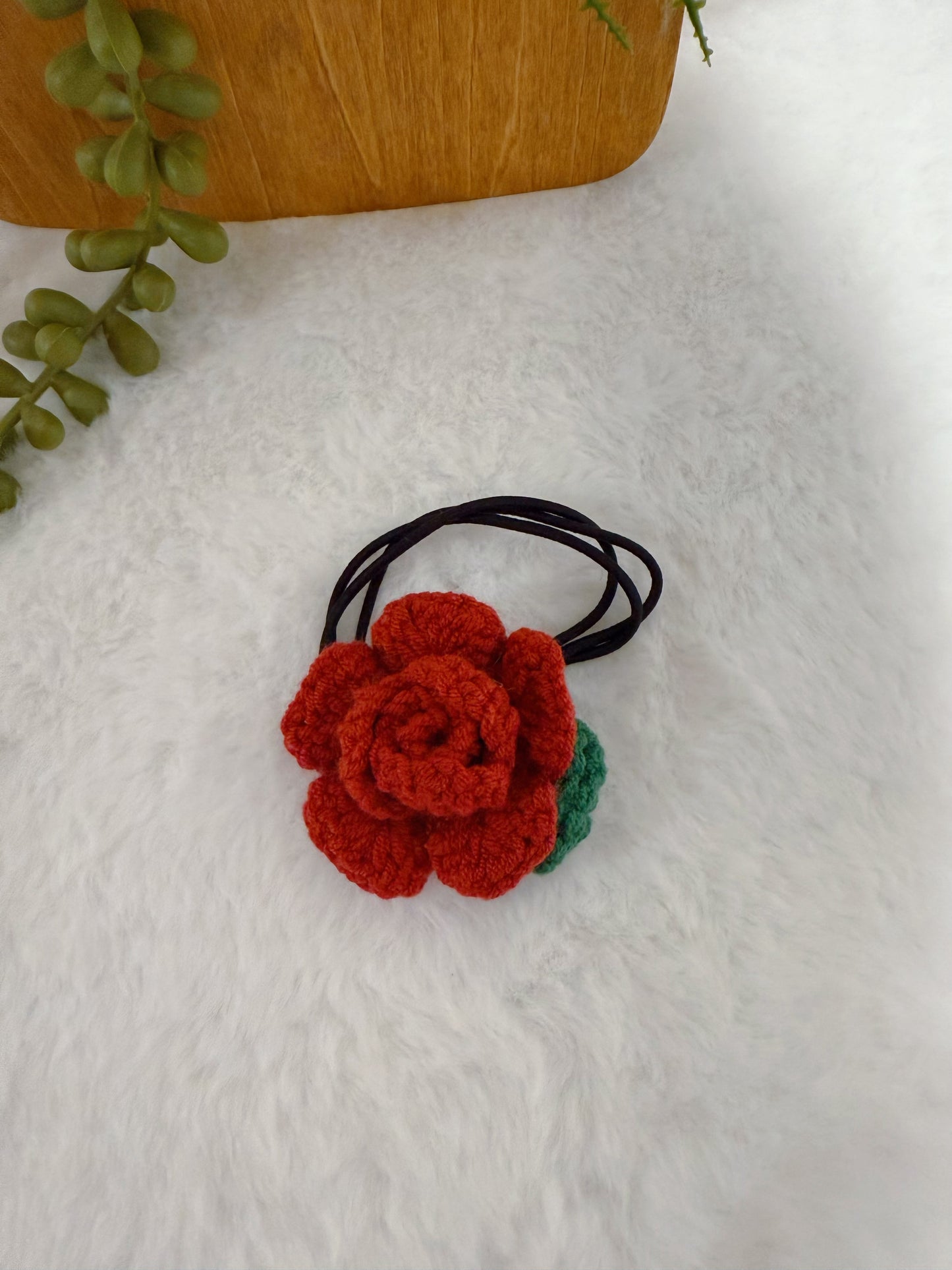 Vintage Rose Hair Tie