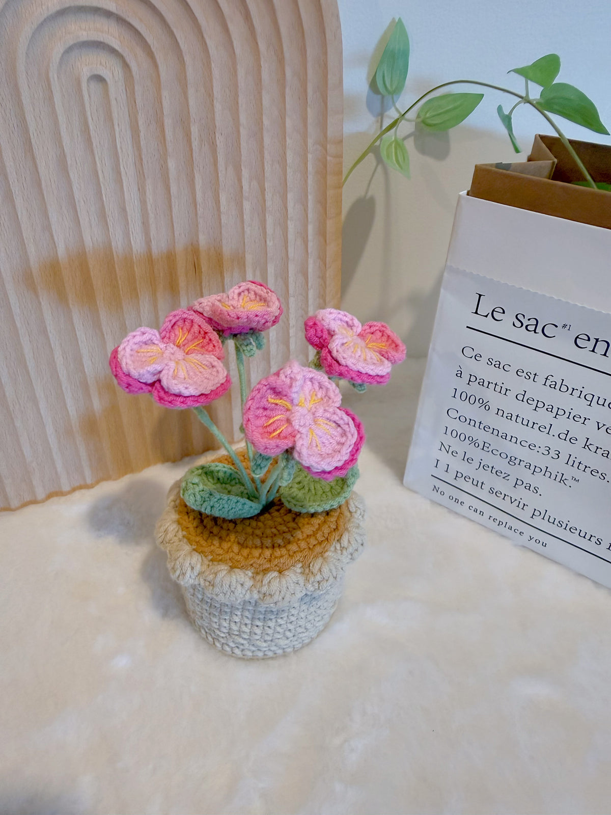 Pansy Flowers Pot Decoration