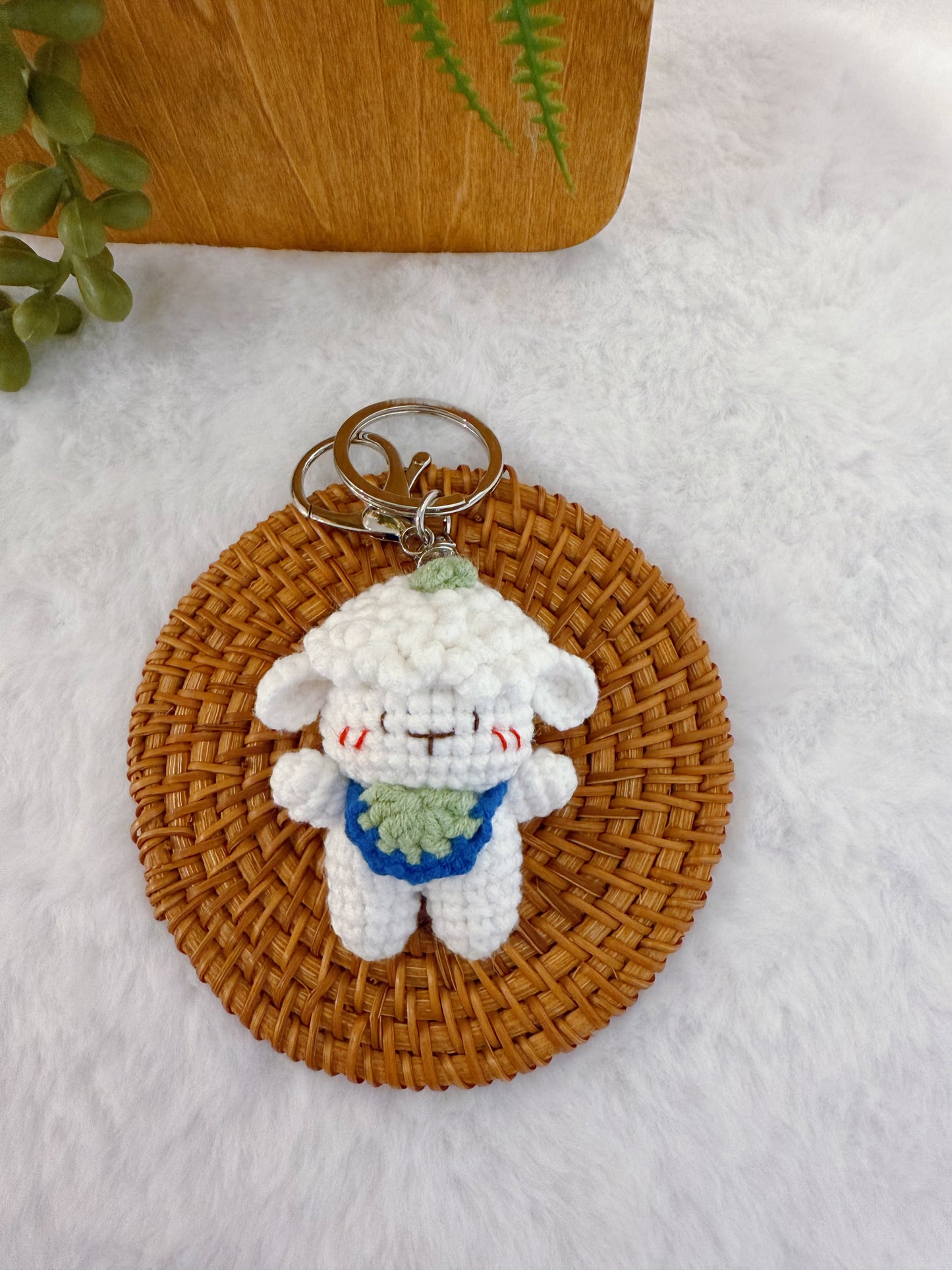 Sprouty Sheep Key Charm