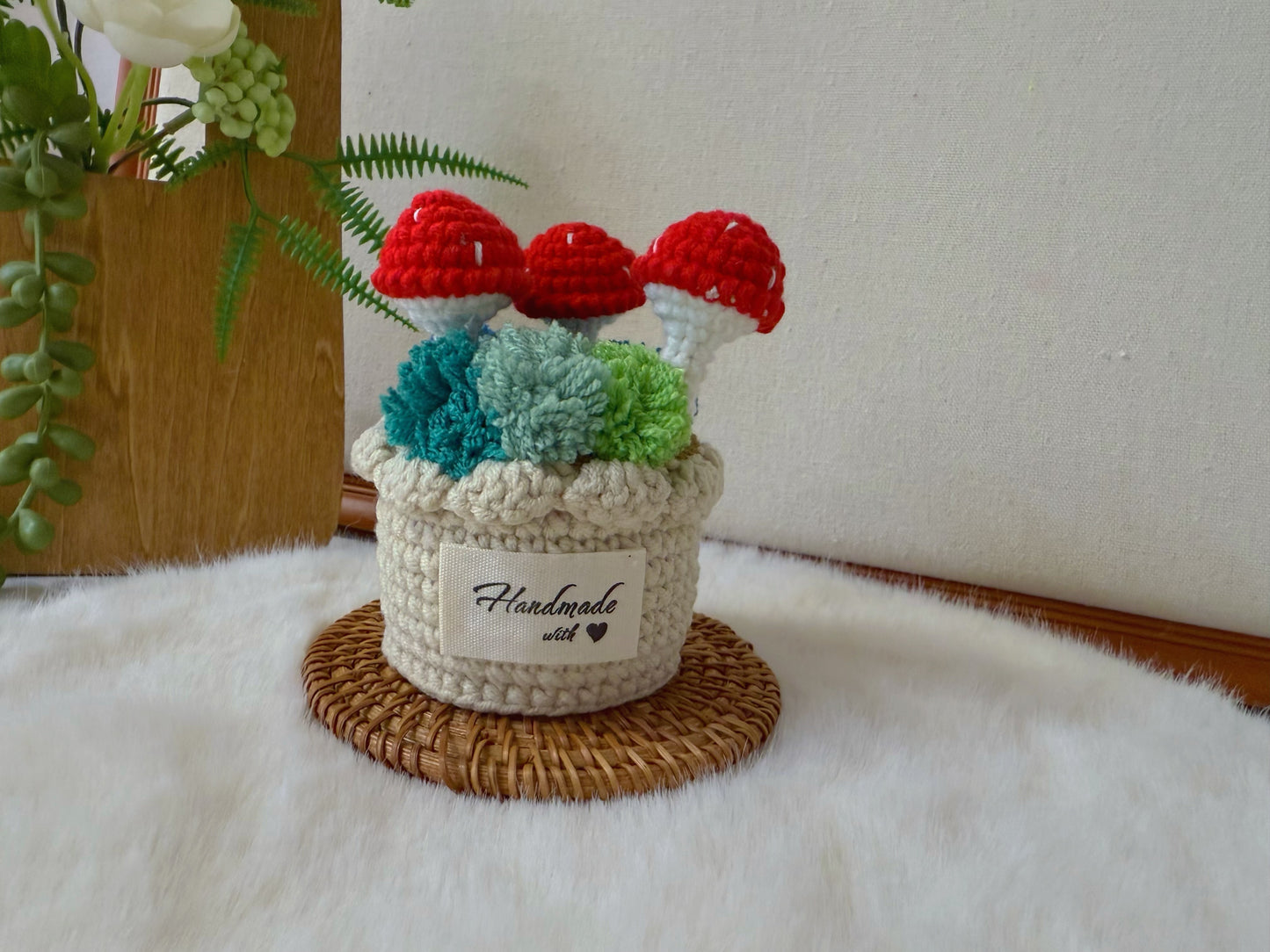 Forest Mushroom Pot Decoration