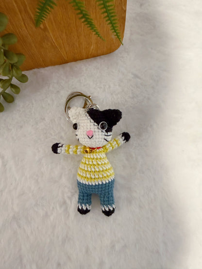Hug Me Cat Key Charm