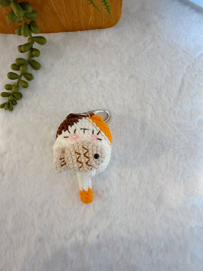 Boxy Cat Key Charm