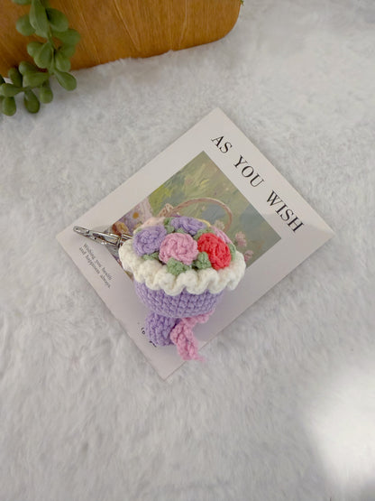 Roses Posy Key Charm