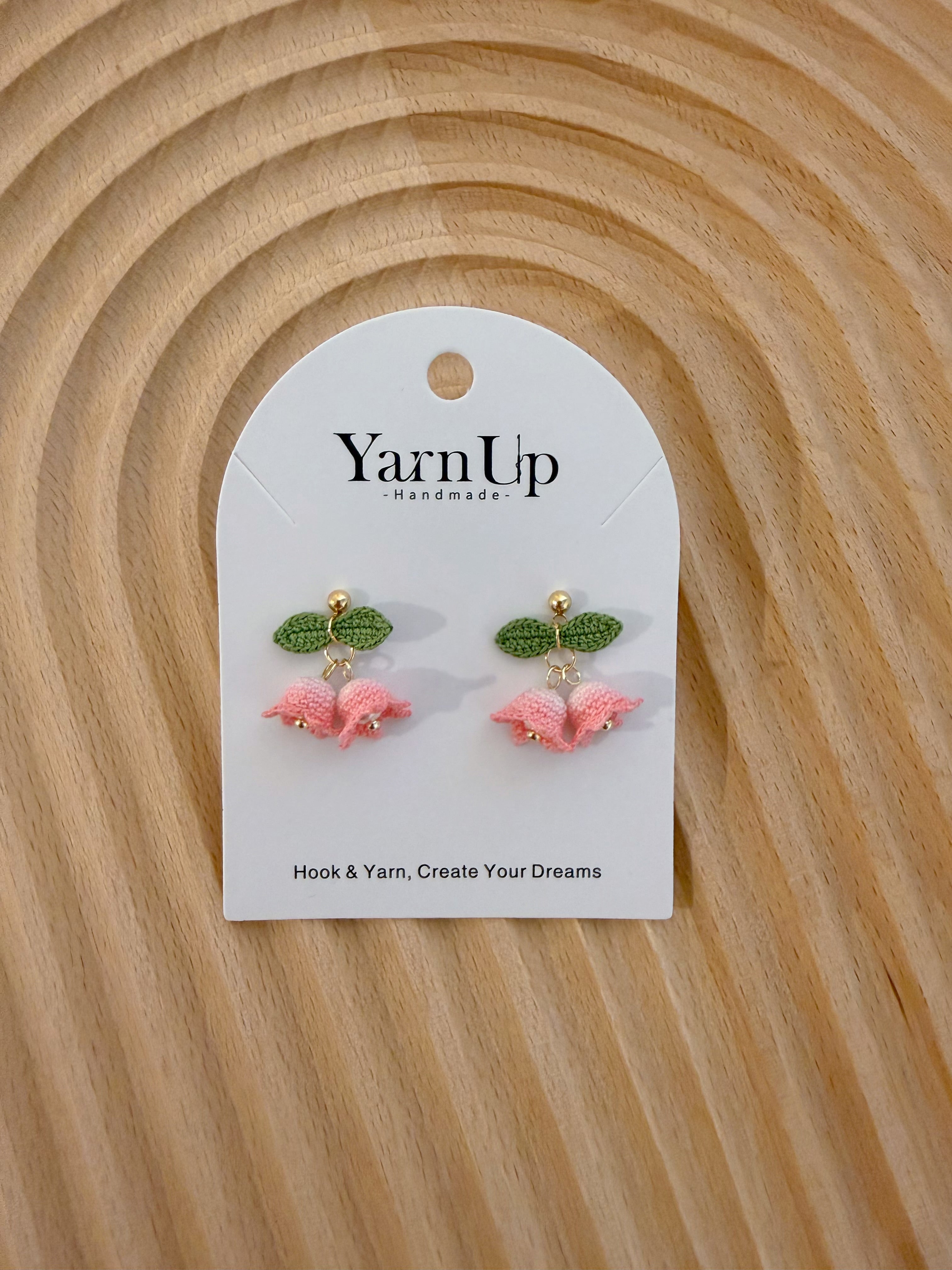 Dyed Lily of the Valley Earrings