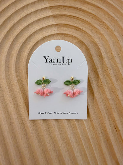 Dyed Lily of the Valley Earrings
