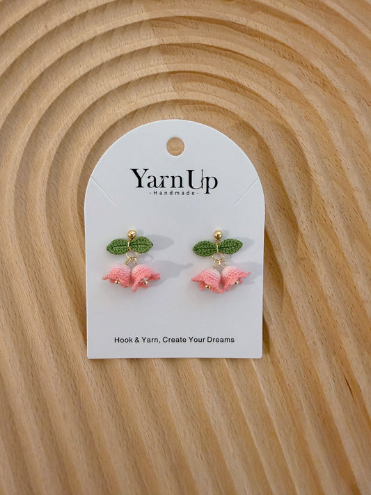 Dyed Lily of the Valley Earrings