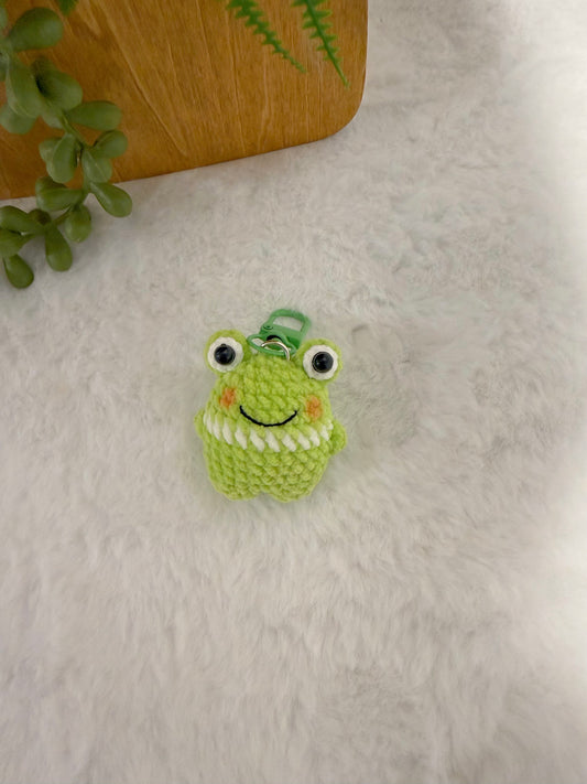 Mini Chubby Frog Key Charm