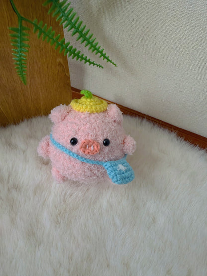 Chubby Piggy Key Charm