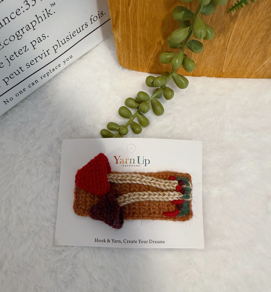 Little Raincap Embroidery Hair Clip
