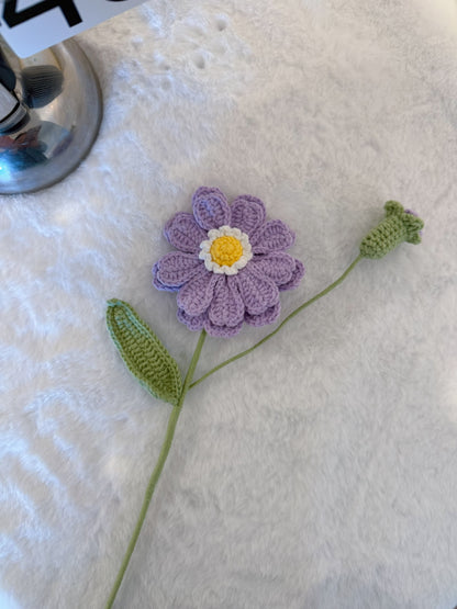 Single Zinnia with Bud