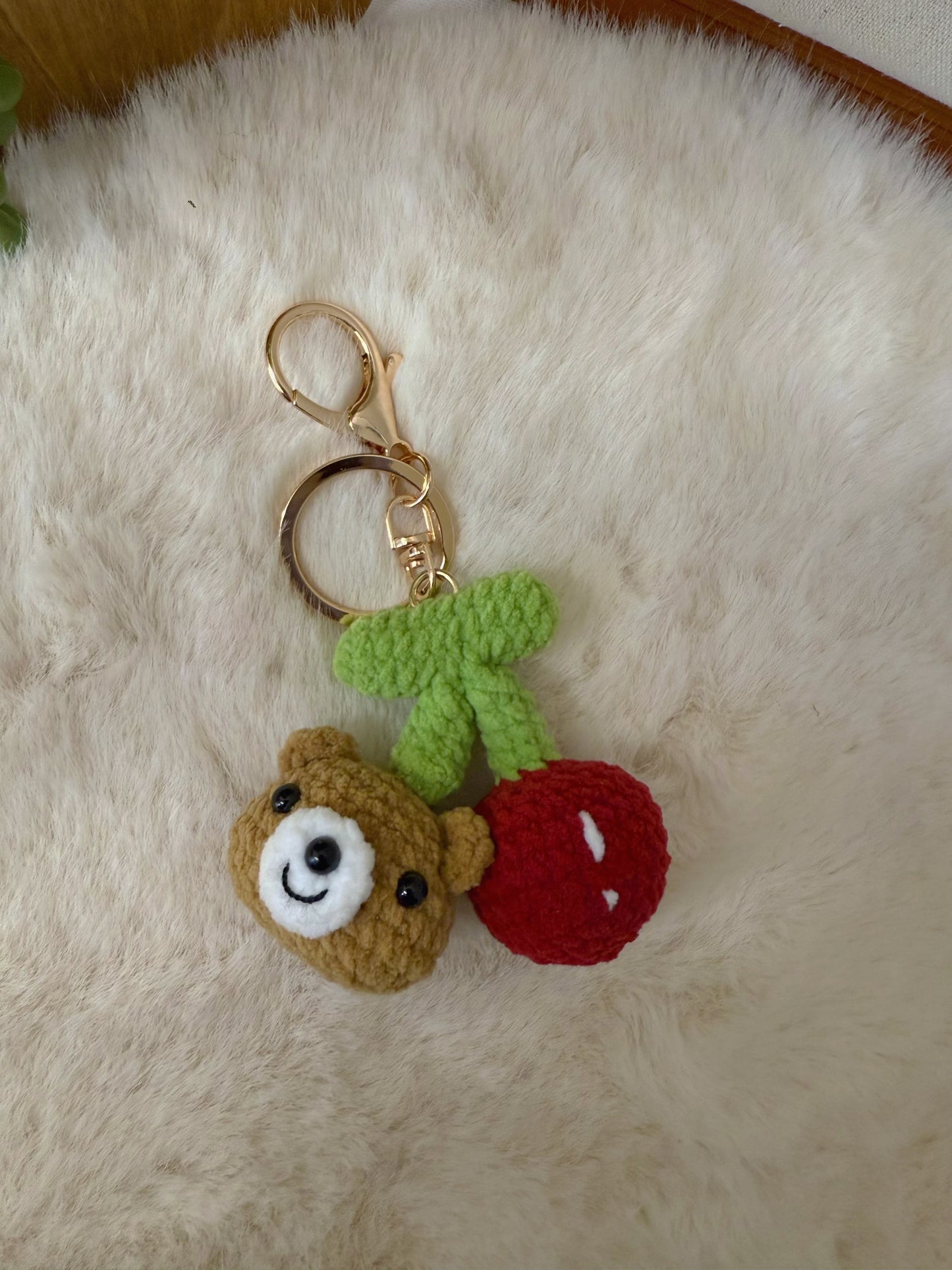 Cherry Animal Key Charm