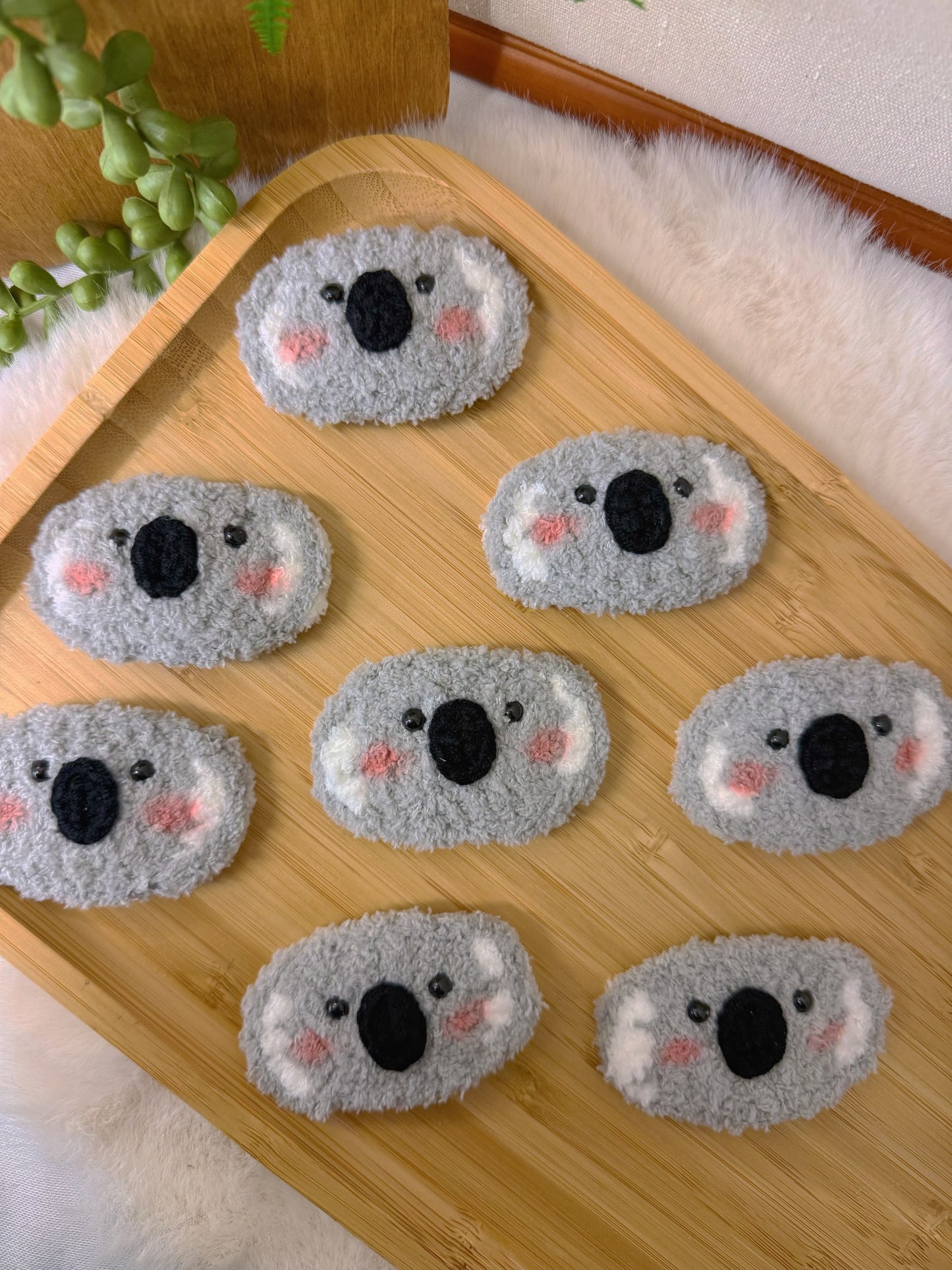 Fluffy Koala Hair Clip