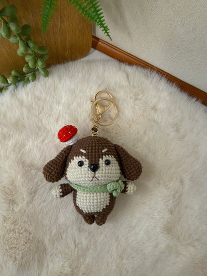 Mushroom Pup Key Charm