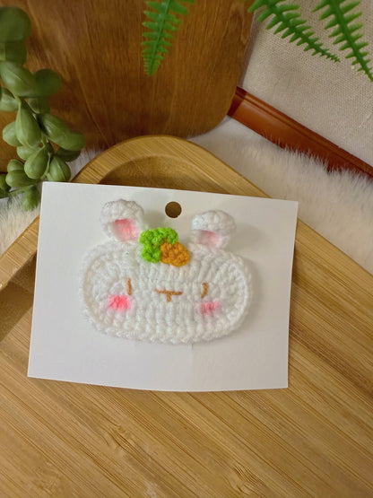 Carrot Bunny Hair Clip