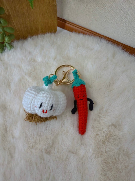 Garlic & Chili Key Charm