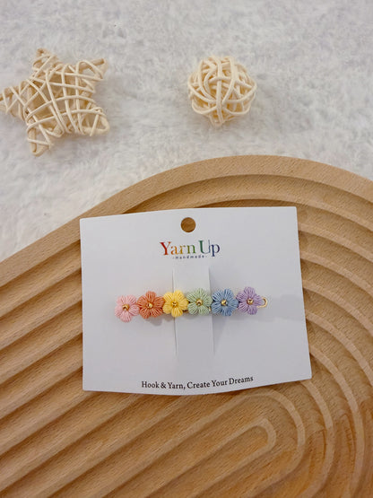 Puff Flowers Hair Clip