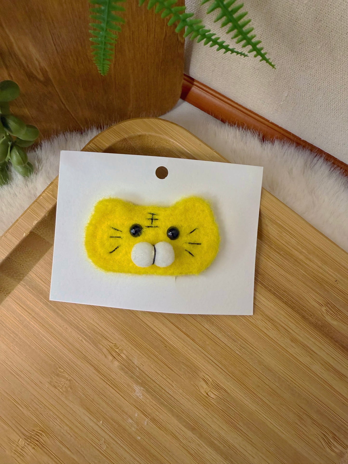 Cotton Candy Tiger Hair Clip