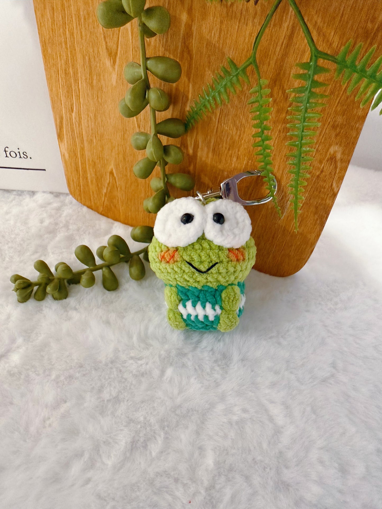 Cherry Cheeks Frog Key Charm