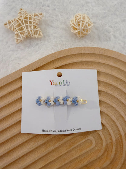 Puff Flowers Hair Clip