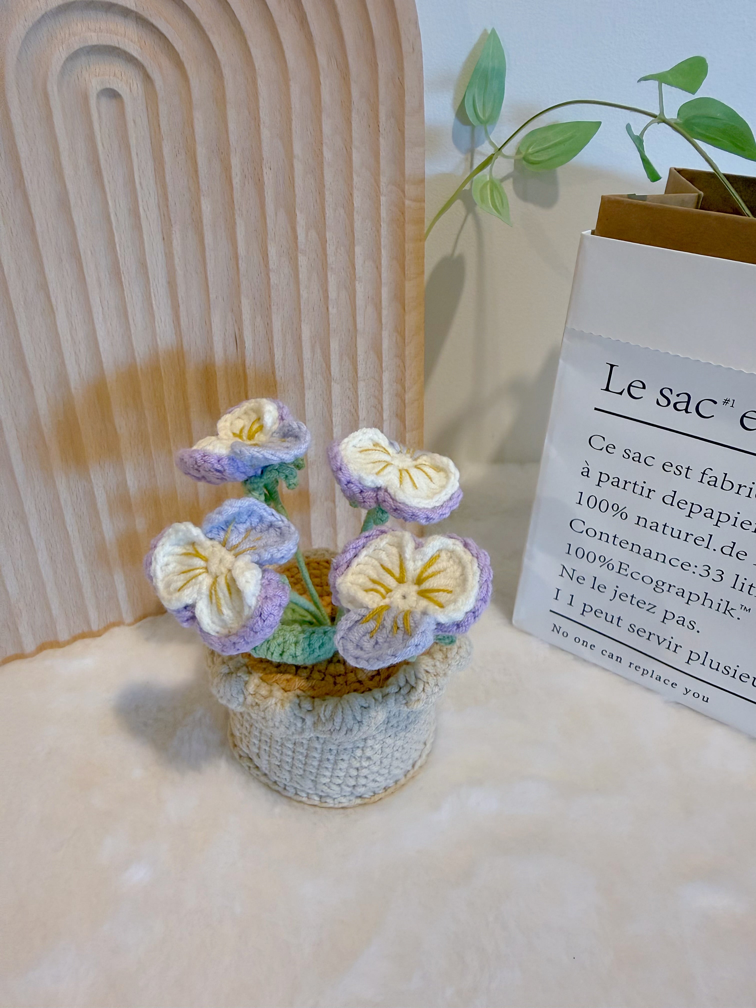 Pansy Flowers Pot Decoration