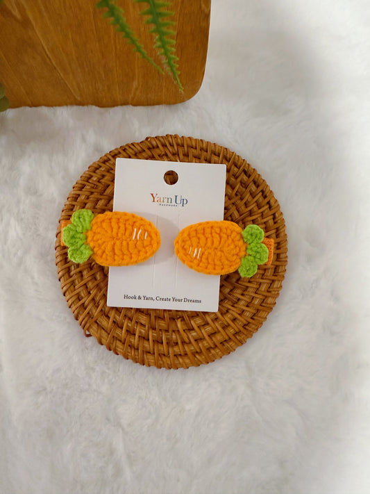 Carrot Baby Hair Clips