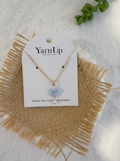 Puff Flower Necklace