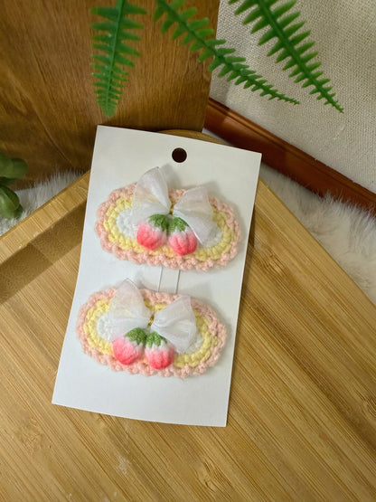 Fairy Wing Strawberry Hair Clip
