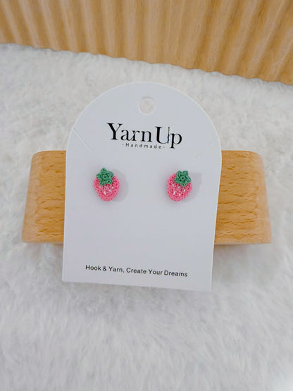 Mini Strawberry Stud Earrings