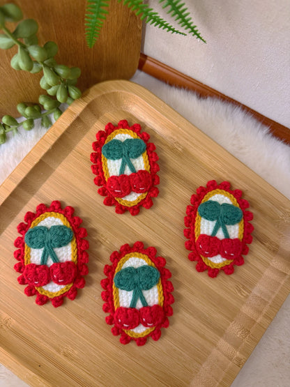 Vintage Cherry Hair Clip