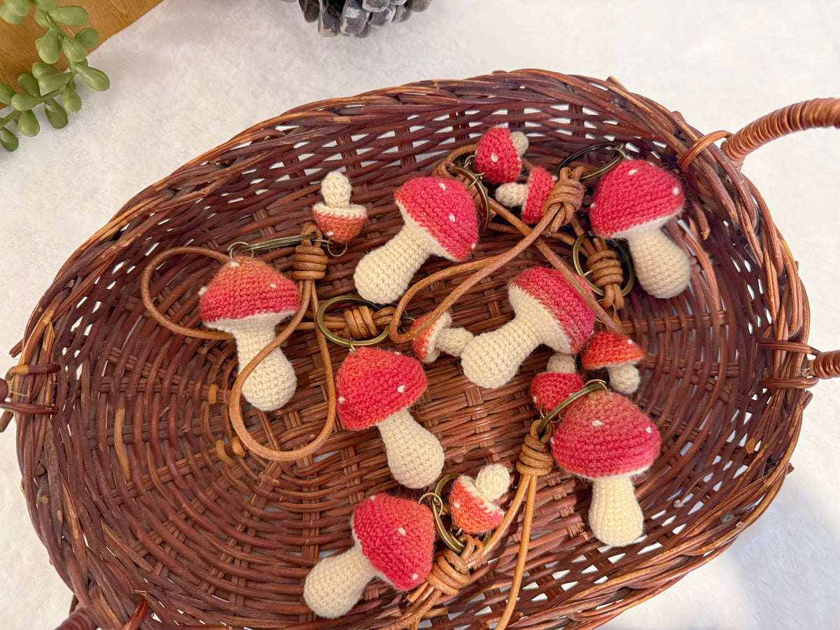 Enchanted Mushroom Key Charm