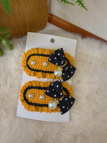 Golden Dots Glam Hair Clip