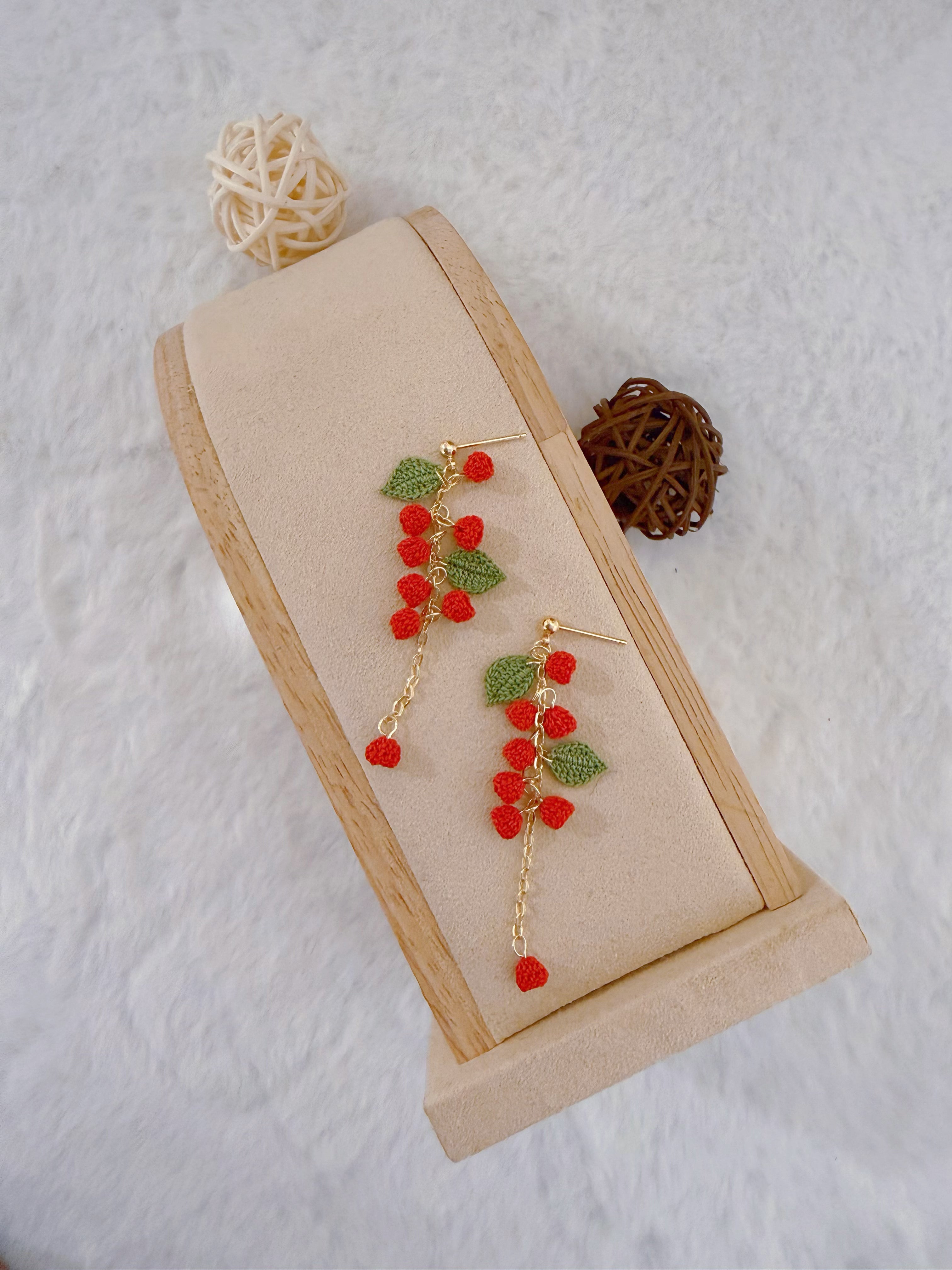 Verdant Berries Stud Earrings
