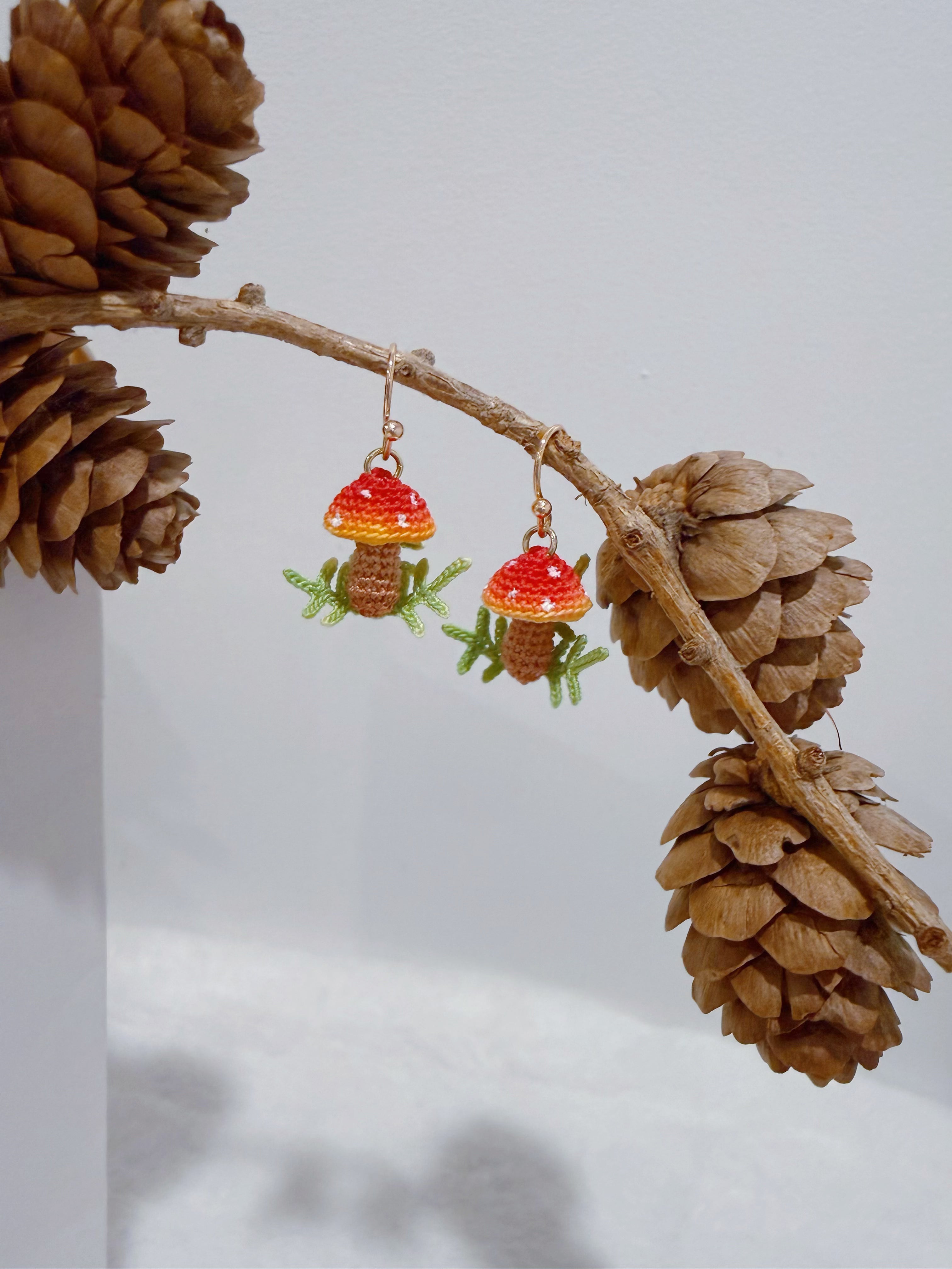 Forest Mushroom Earrings