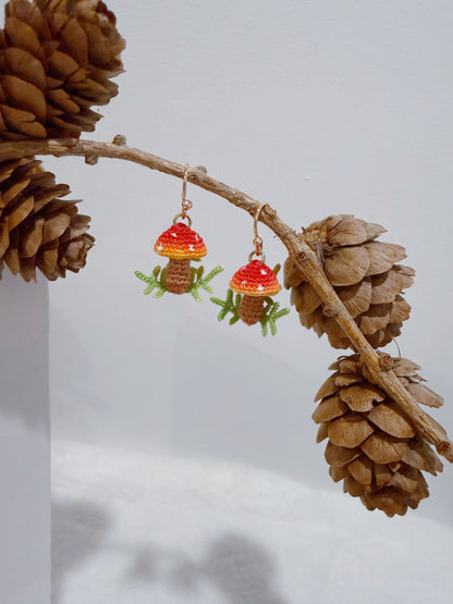 Forest Mushroom Earrings