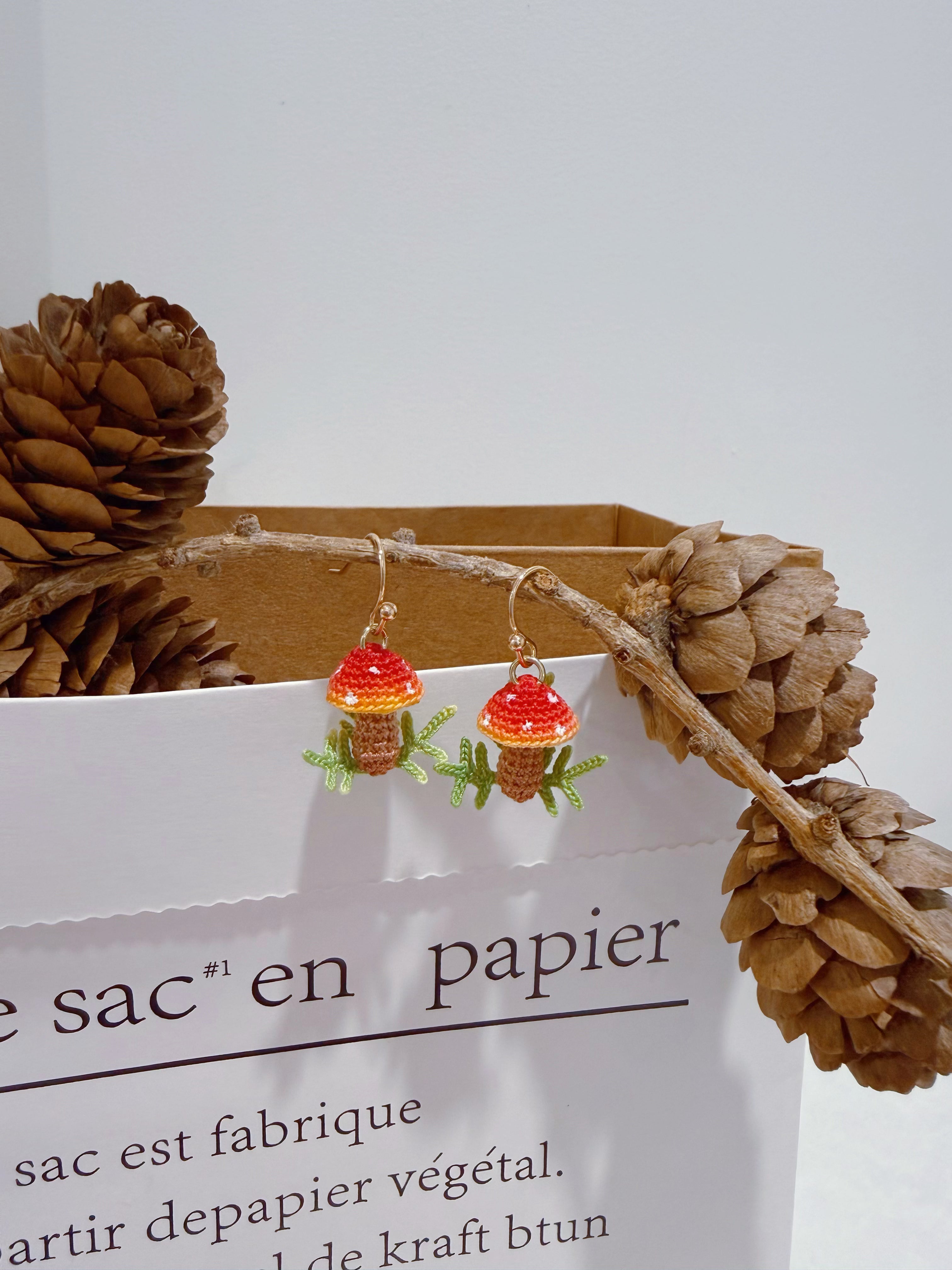Forest Mushroom Earrings