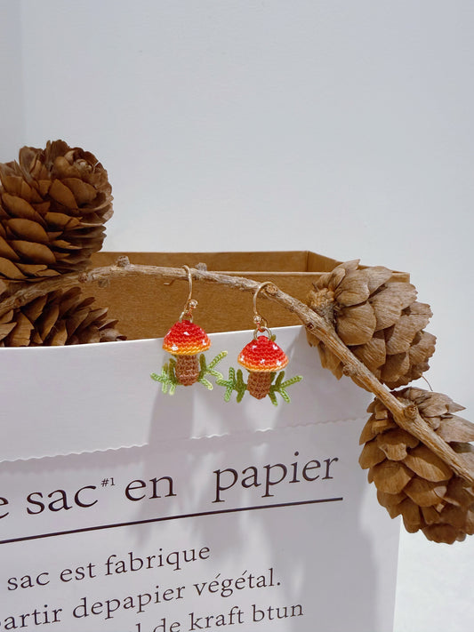 Forest Mushroom Earrings