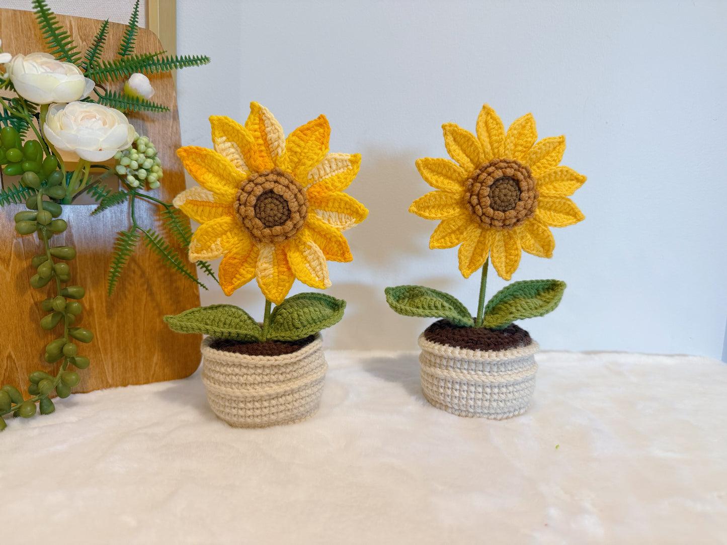 Golden Sunflower Pot