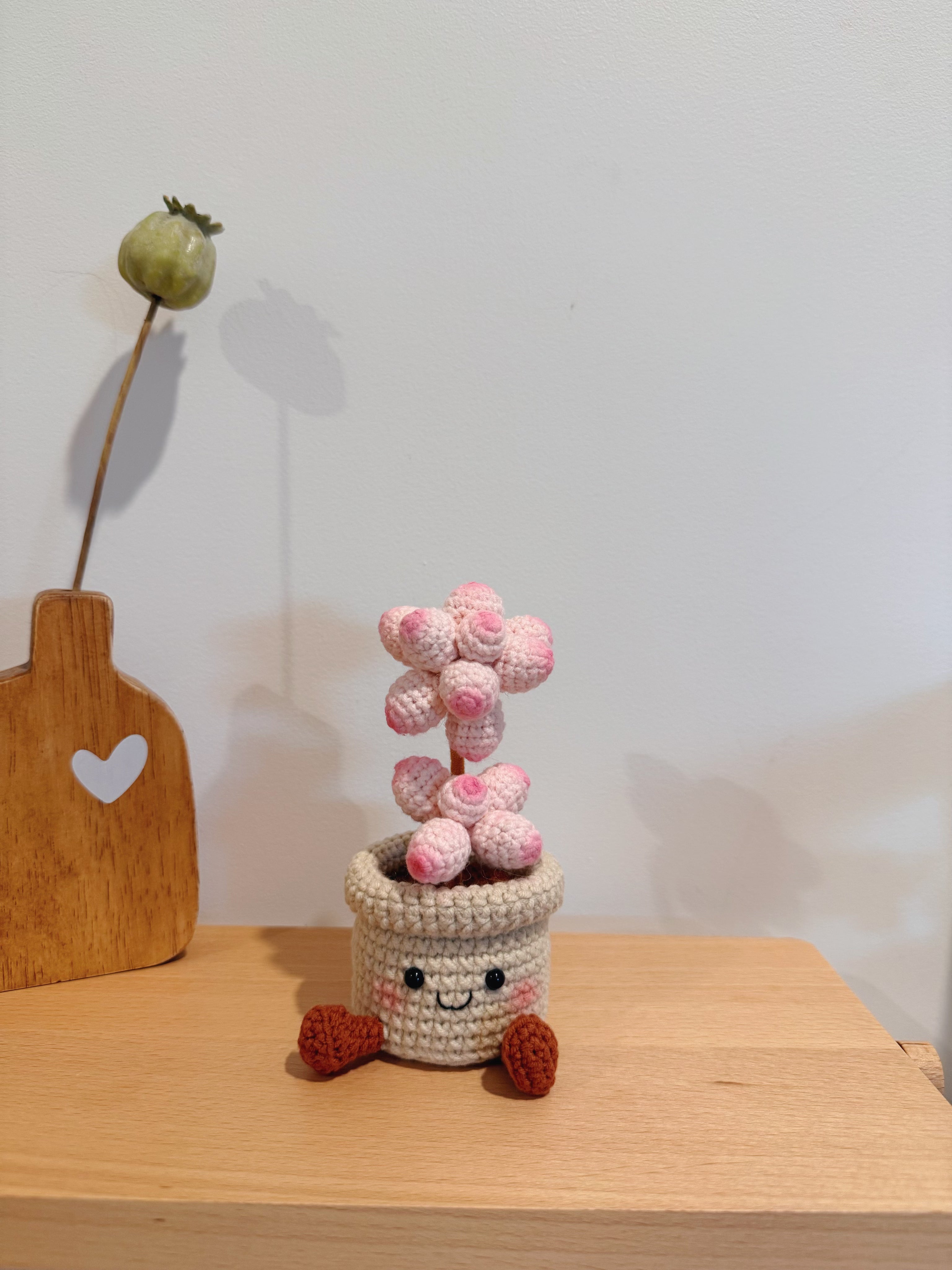 Happy Moonstones Pot Decoration
