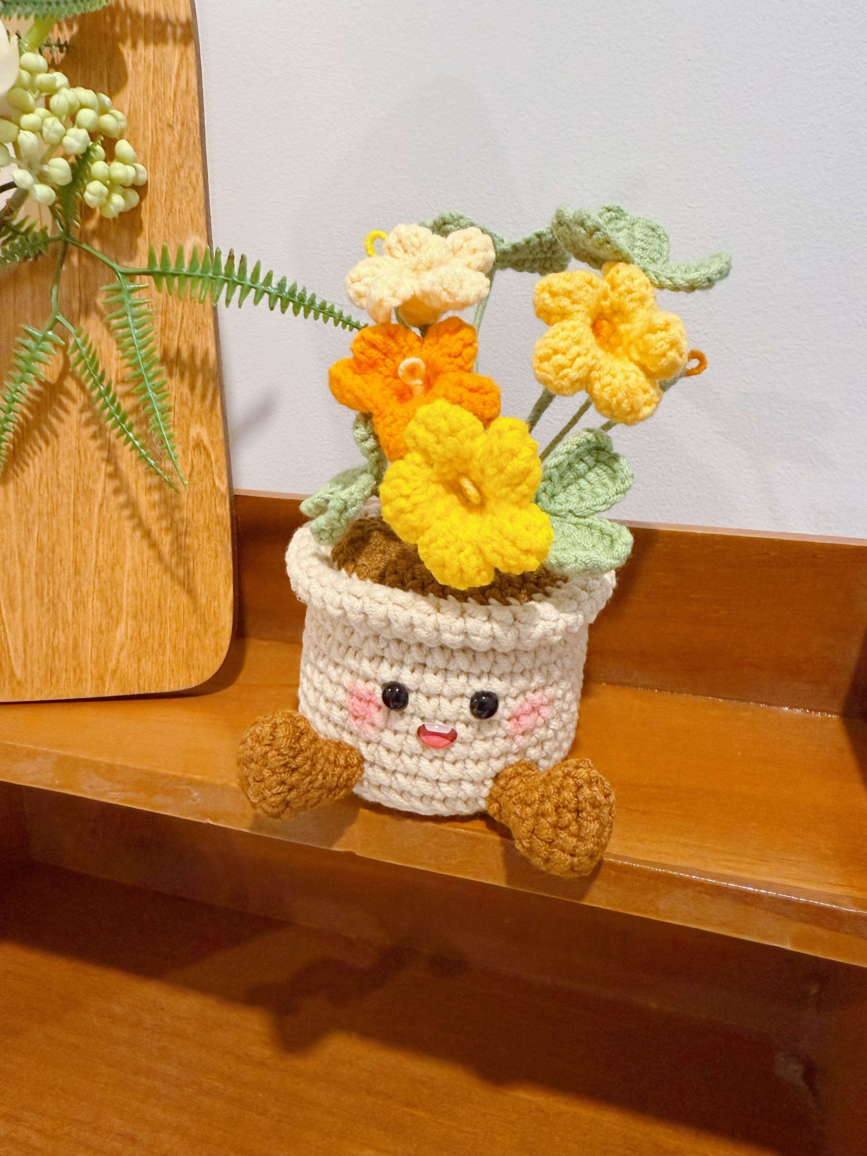Happy Oxalis Pot Decoration