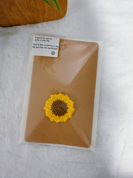 Yellow Sunflower Card