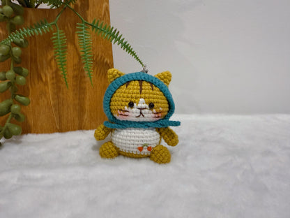 Granny Hood Cat Key Charm