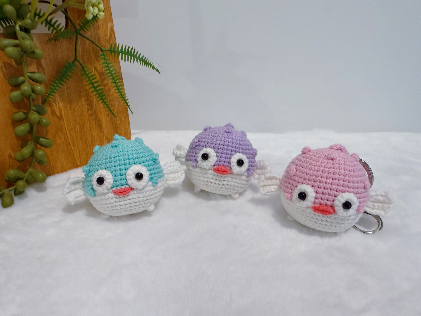 Puffer Fish Key Charm