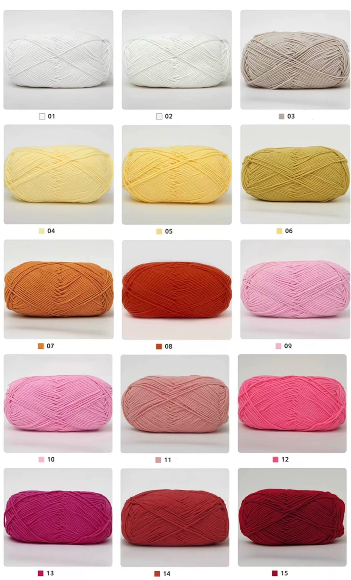 5 Ply Milk Cotton Yarn