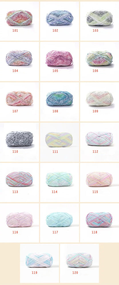 4 Ply Milk Cotton Yarn （Variegated)
