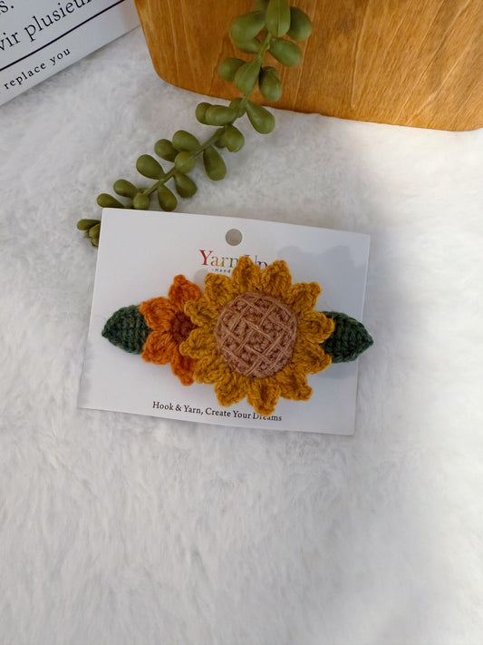 Wolly Sunflowers Duckbill Clip