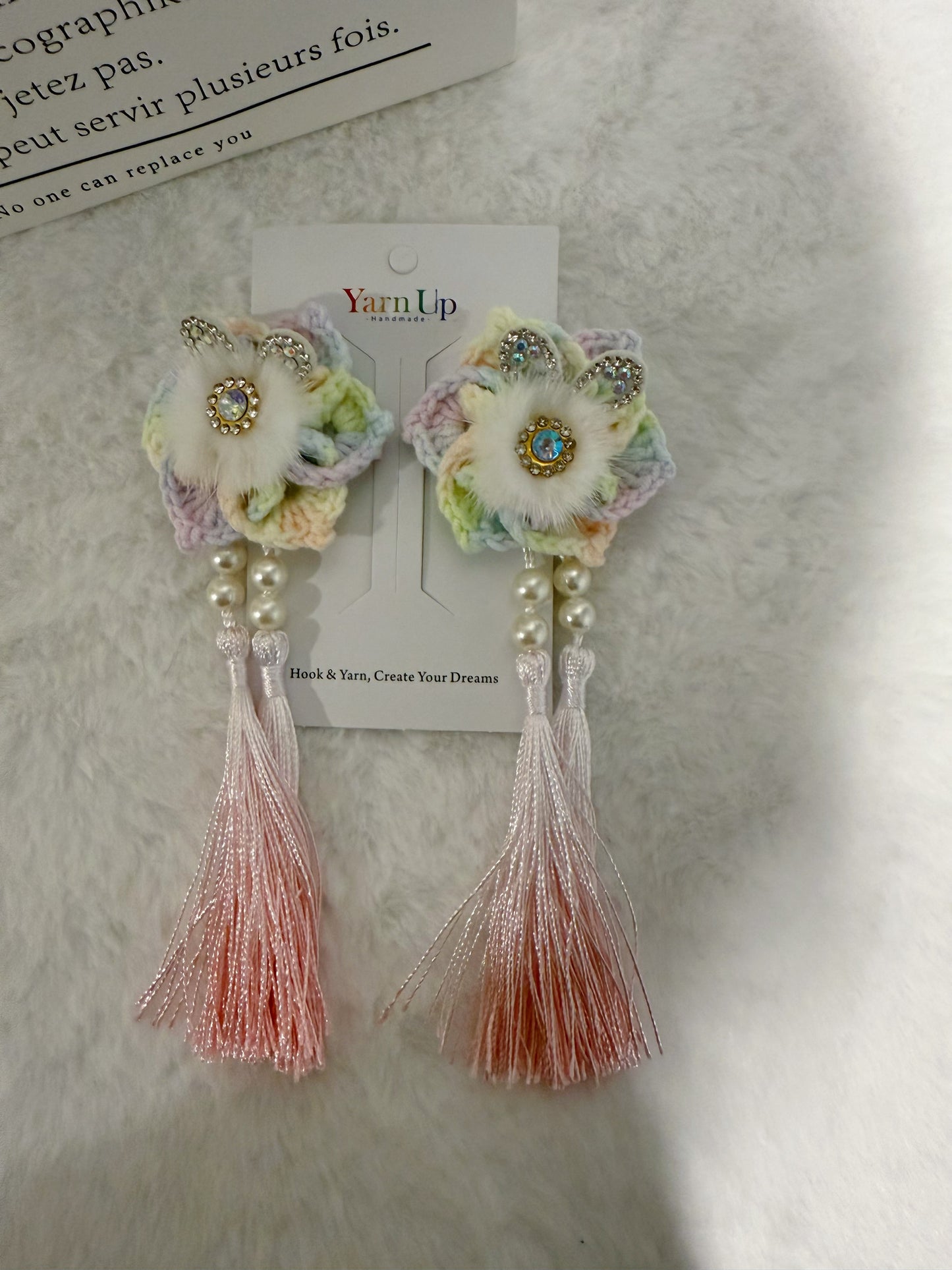 Flower Bunny Hair Clip Set