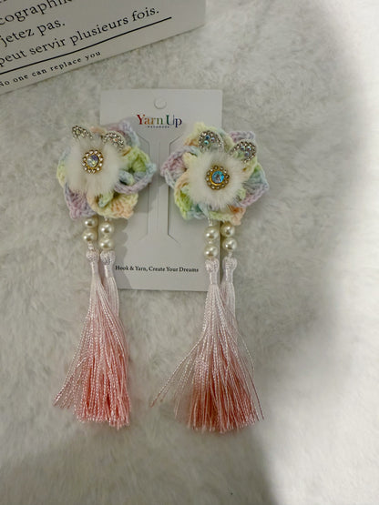 Flower Bunny Hair Clip Set