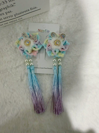 Flower Bunny Hair Clip Set